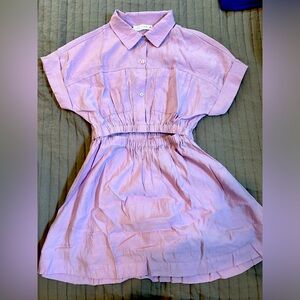 Zara girls size 11/12 lavender short sleeve dress